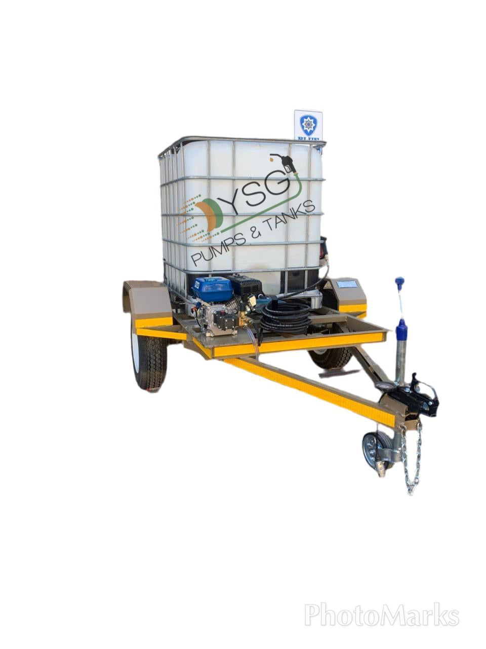 1000L High Pressure Washer Trailer Flowbin Unit