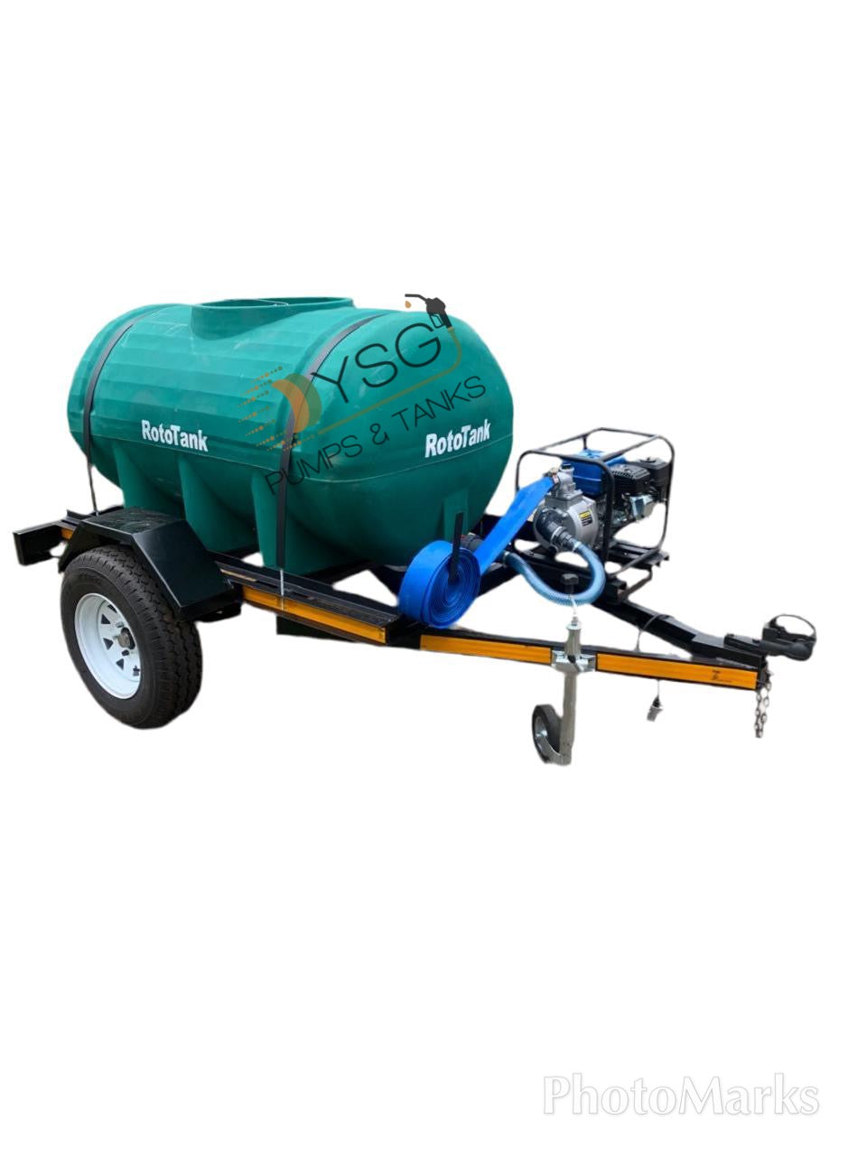 600 Litre Horizontal Water Trailer