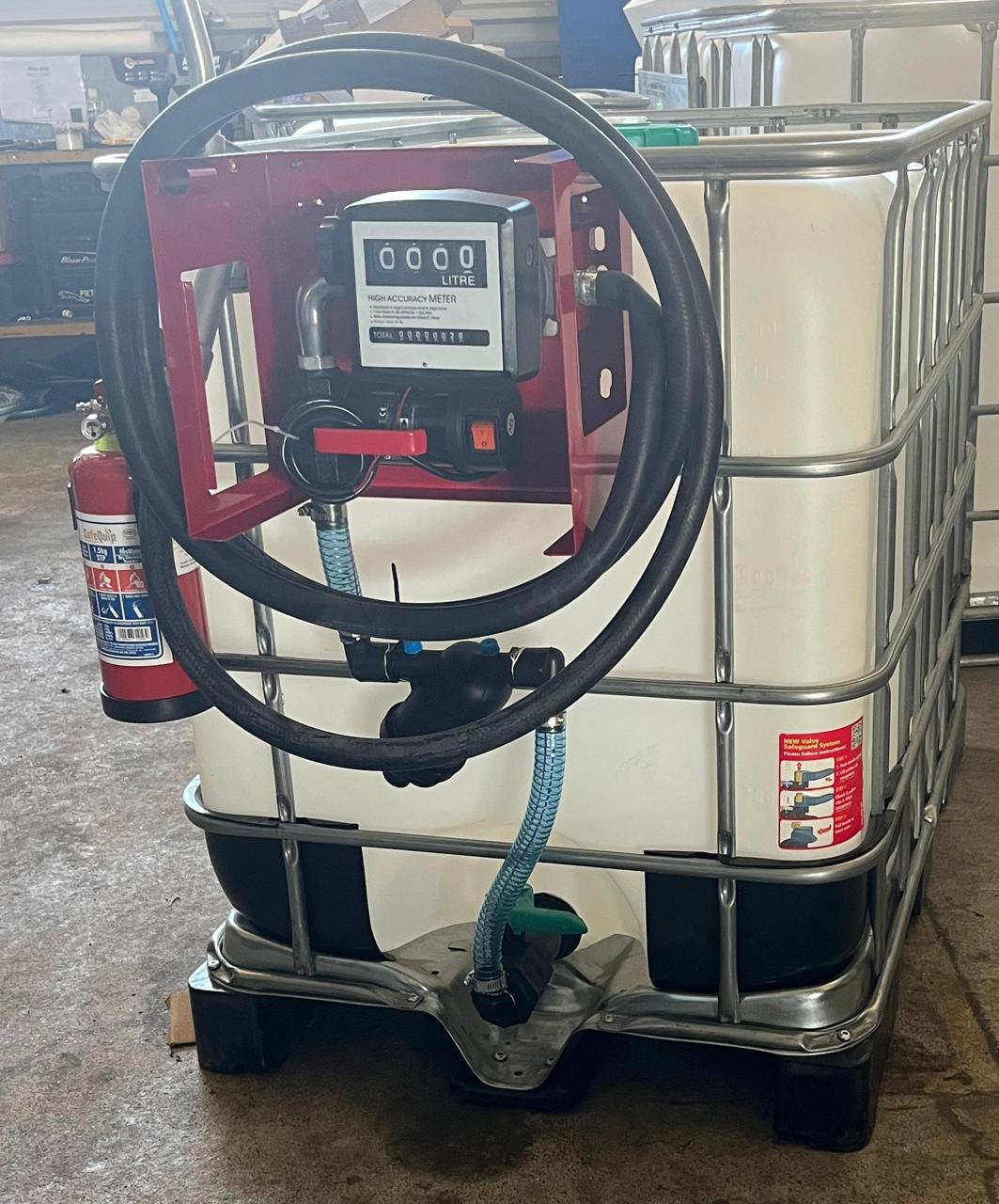 600L 12V 40l/min Diesel/paraffin bowser with fire extinguisher and filter