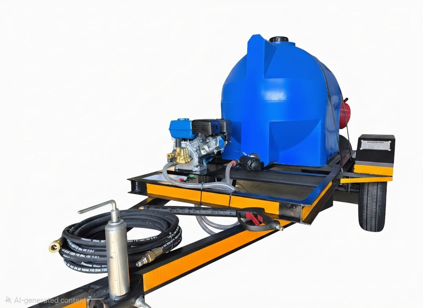 500L High Pressure Washer Trailer