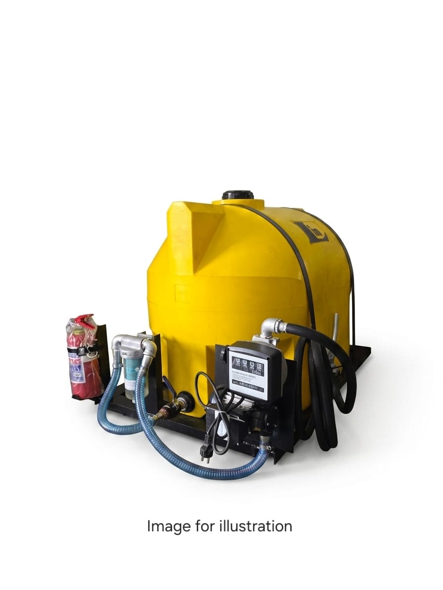 500L Diesel Bowser Horizontal Unit 12v 40 L/min