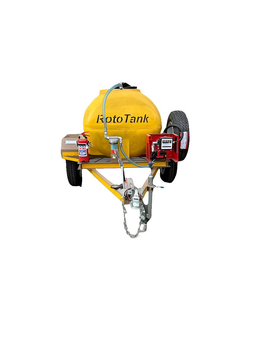 1000 LITRE DIESEL TRAILER BRAKED