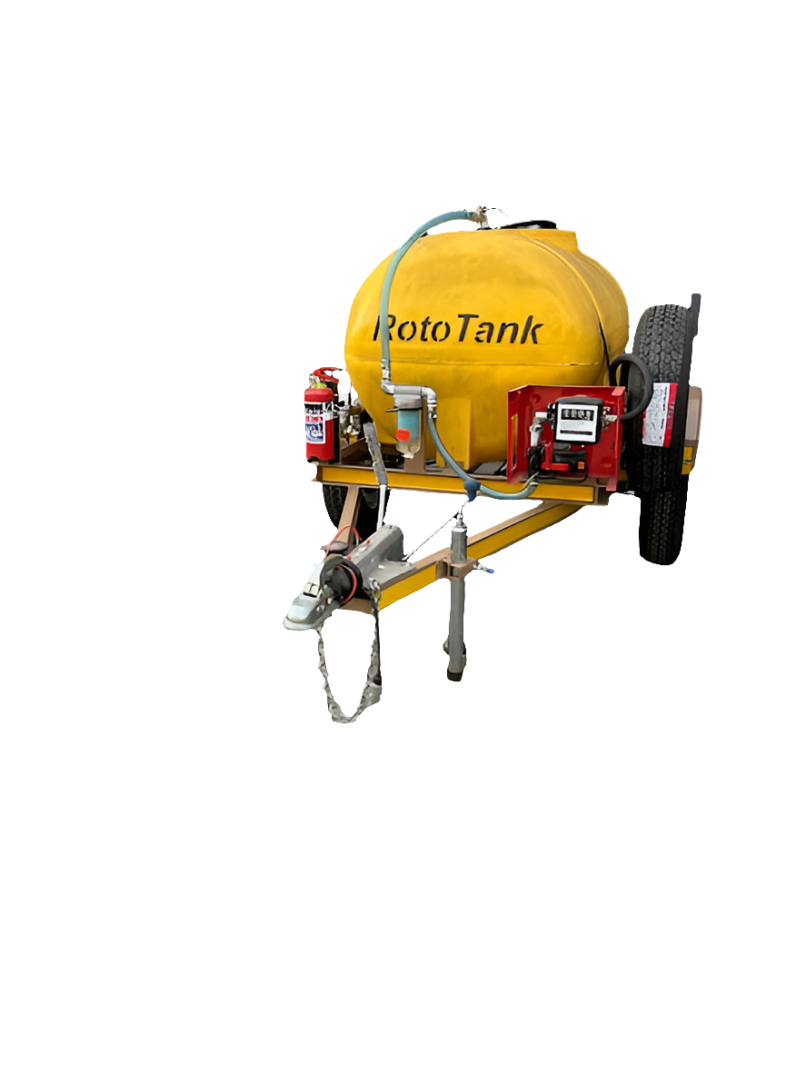 1000 LITRE DIESEL TRAILER BRAKED