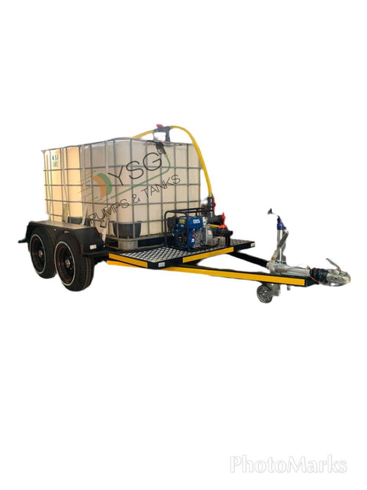 2000 LITRE FLOWBIN DIESEL TRAILER BRAKED