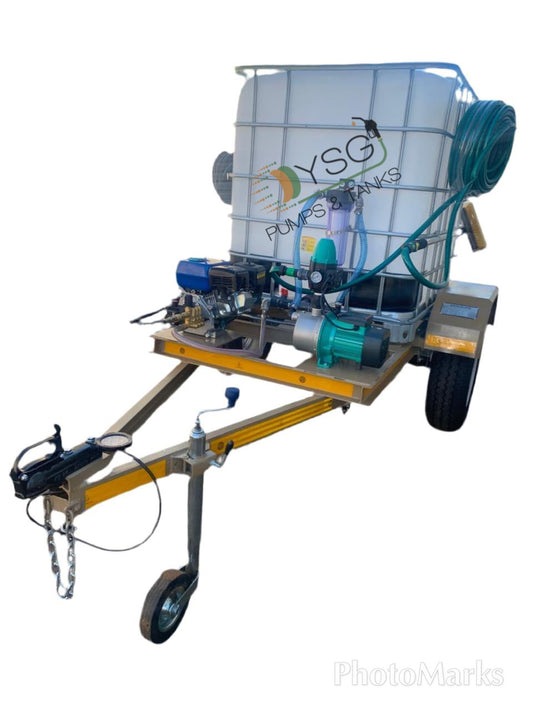 1000 Litre Solar Cleaning Flowbin Trailer