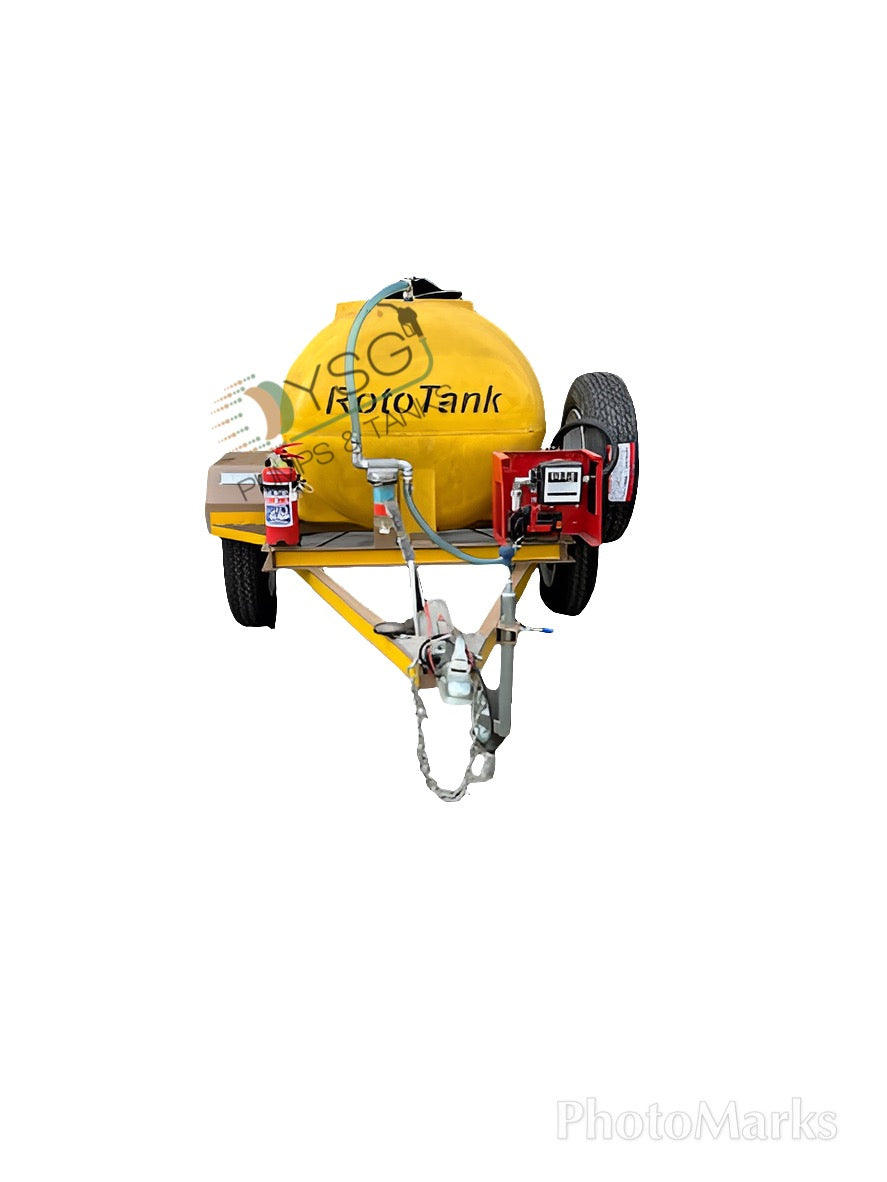 1000 LITRE DIESEL TRAILER BRAKED