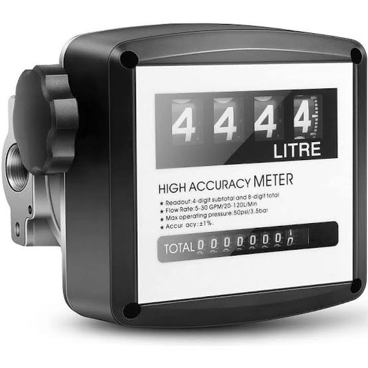 Mechanical flow meter 4-digit