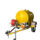 Fire fighting tank on trailer with pump
