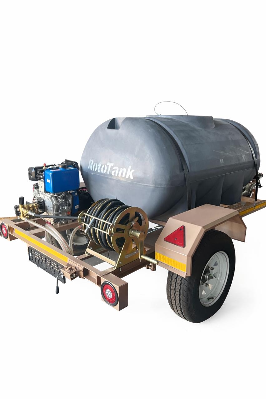 1000L Jetting Machine Trailer Braked
