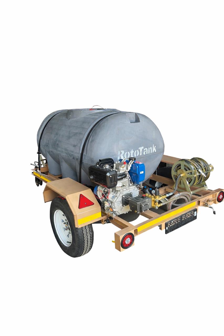 1000L Jetting Machine Trailer Braked