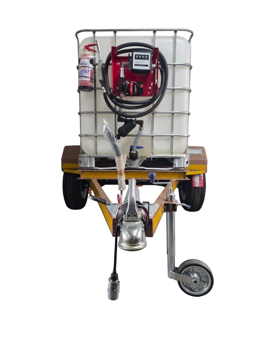 1000L Diesel Bowser Trailer Flowbin Unit Braked