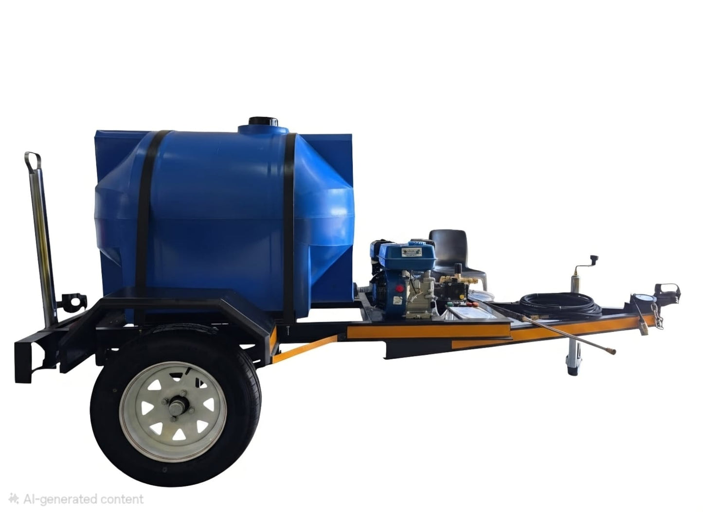 500L High Pressure Washer Trailer