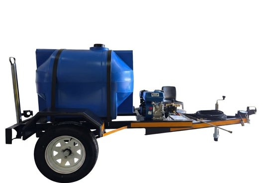 Mobile pressure washer trailer