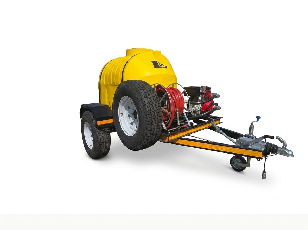 1000L Fire Fighter Trailer 7 Bar Diesel Powered