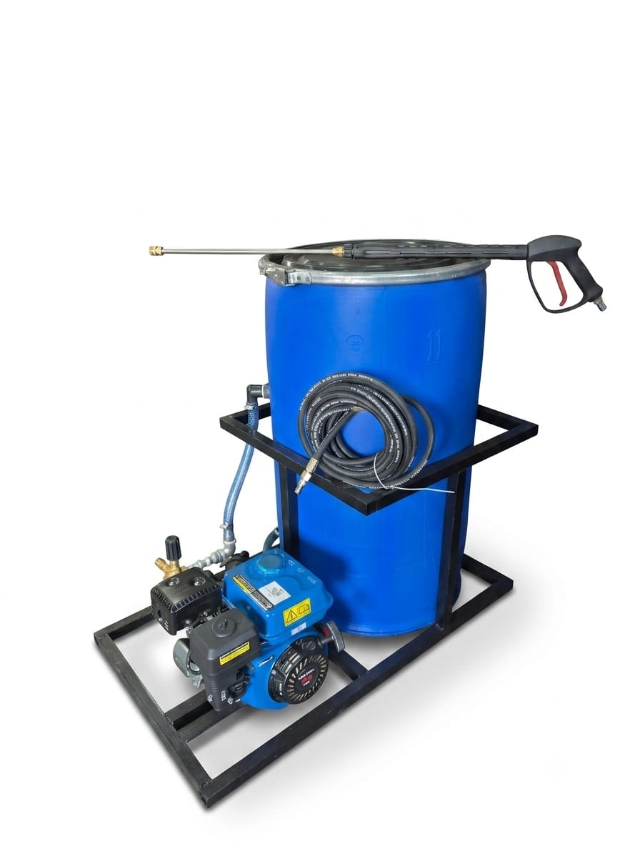 210L Mobile High Pressure Washer 150 bar Unit