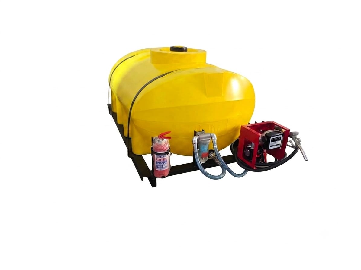 1500L Diesel Bowser Horizontal Unit 12v 40 L/MIN
