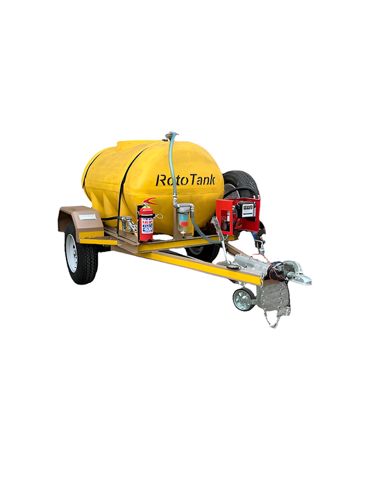1000 LITRE DIESEL TRAILER BRAKED
